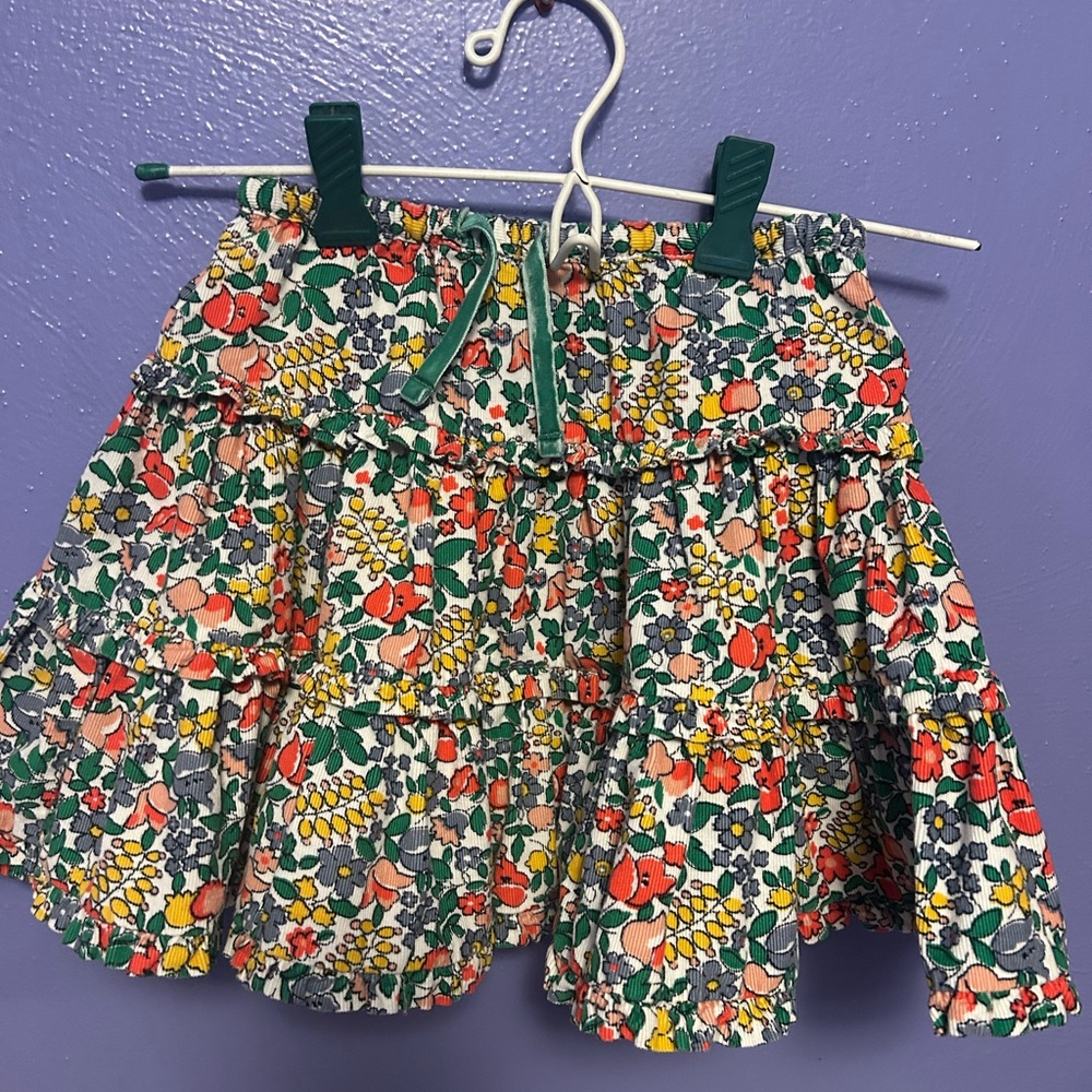Liberty Floral lightweight cord skirt